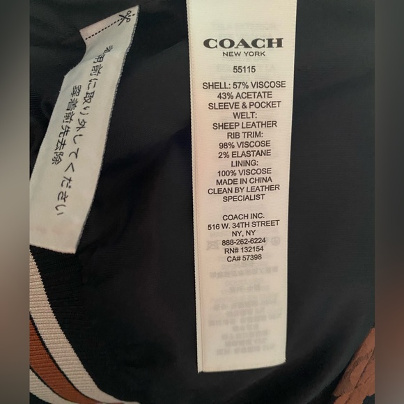 🌸😘Coach 55175 soft lather jacket 🧥😘🌸Size 6 - Picture 9 of 10